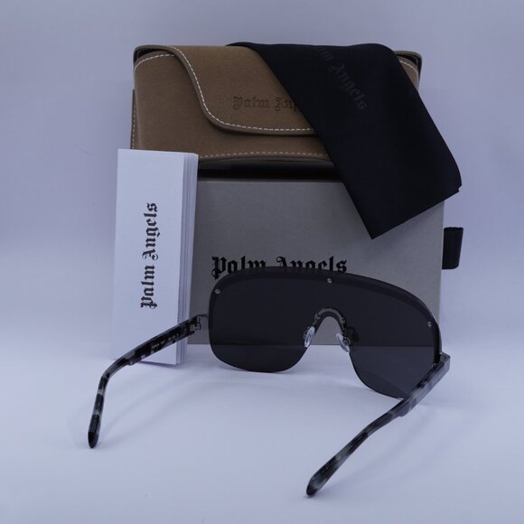 Palm Angels PERI10I KING 7607 Shield Sunglasses - Black/Grey - Picture 9 of 9